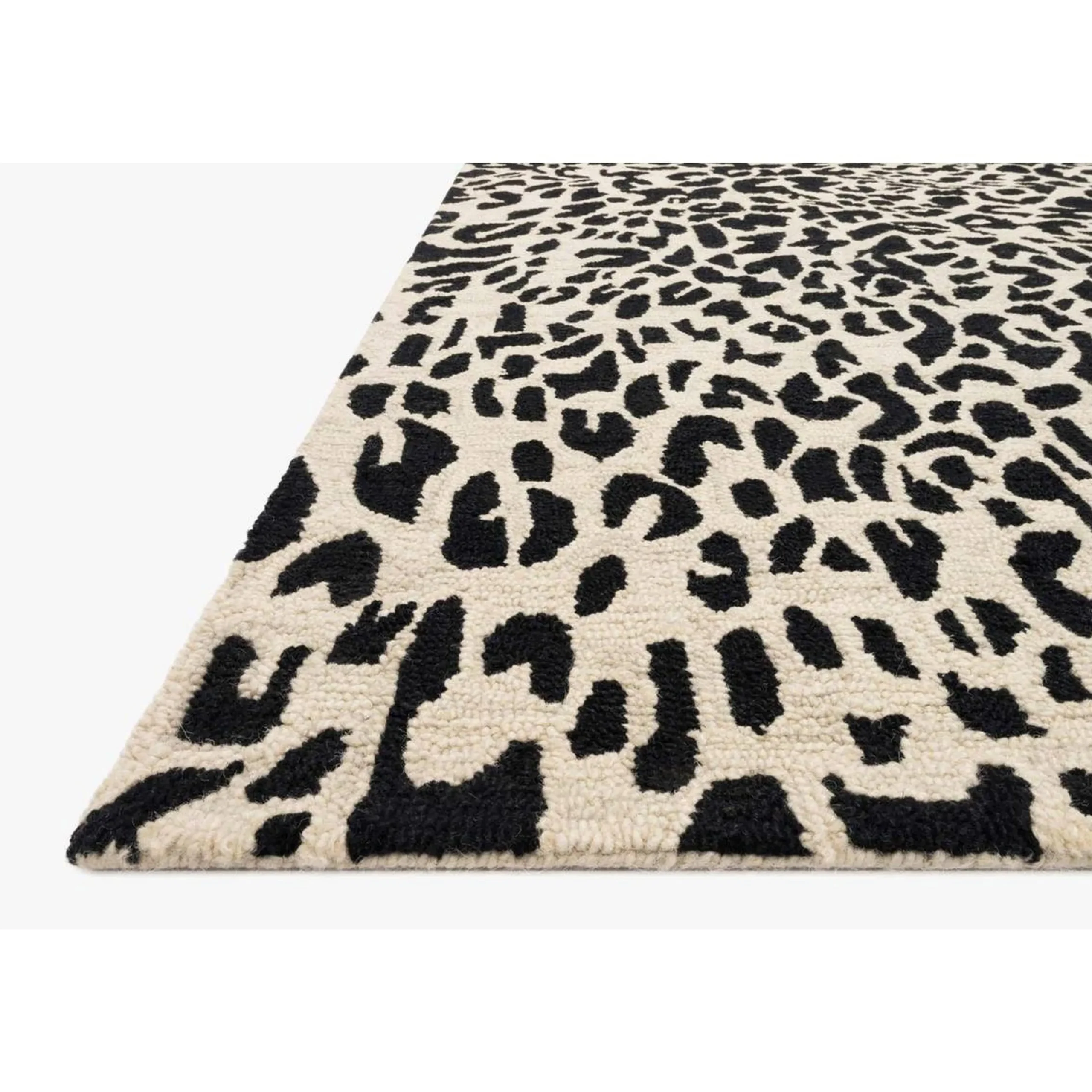 Cheerful Cheetah Hand-Hooked Rug