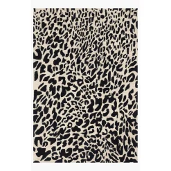 Cheerful Cheetah Hand-Hooked Rug