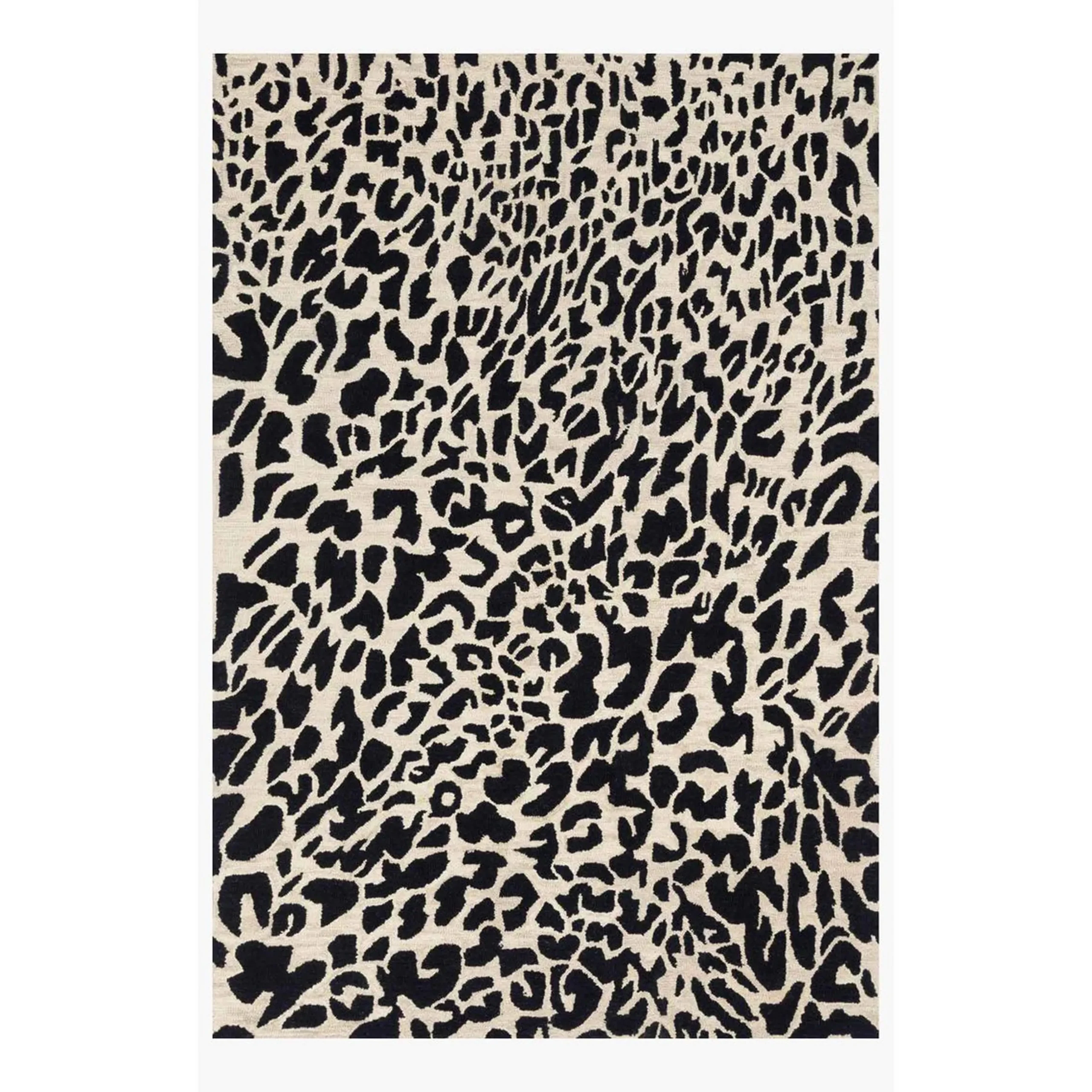 Cheerful Cheetah Hand-Hooked Rug