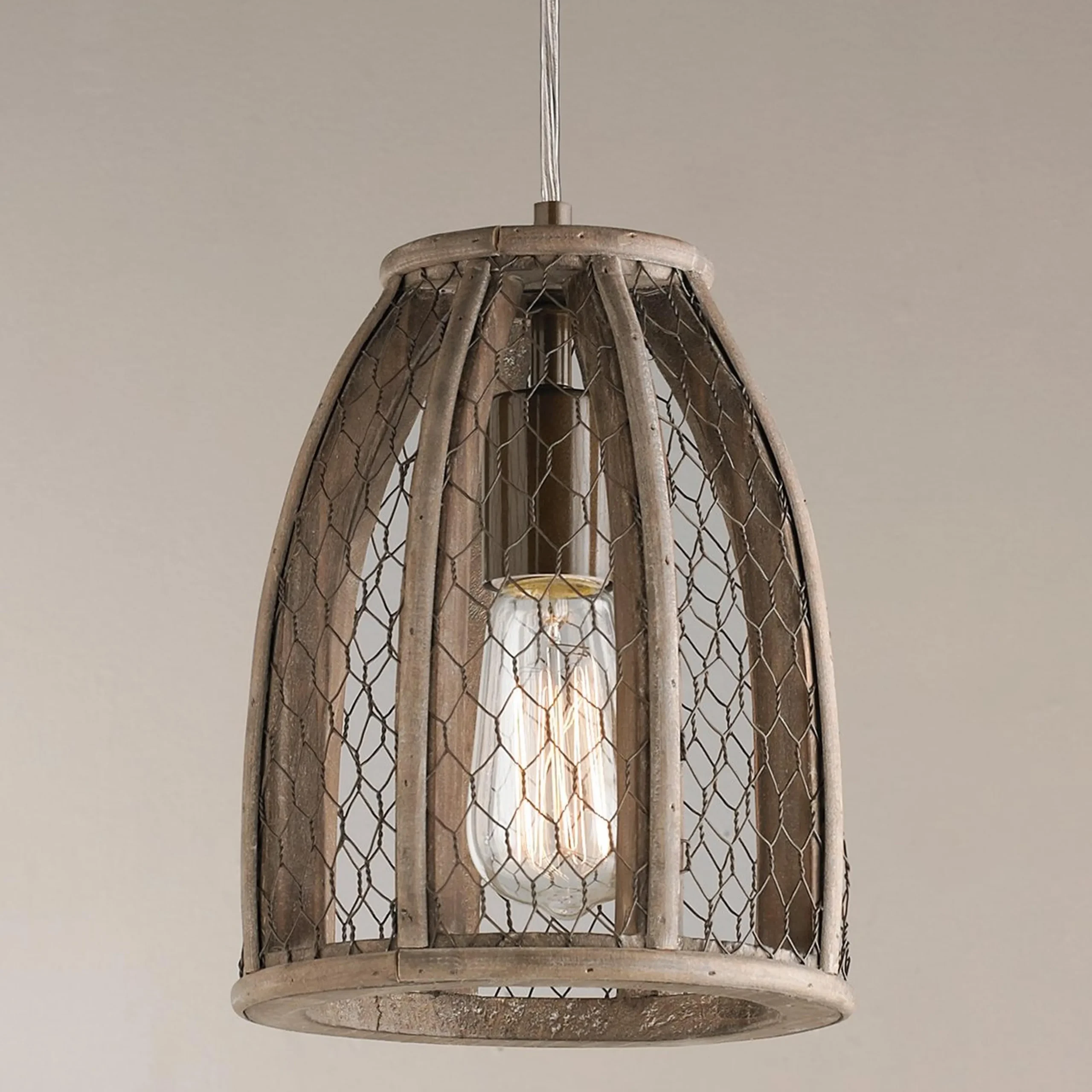 Chicken Wire Pendant - Small