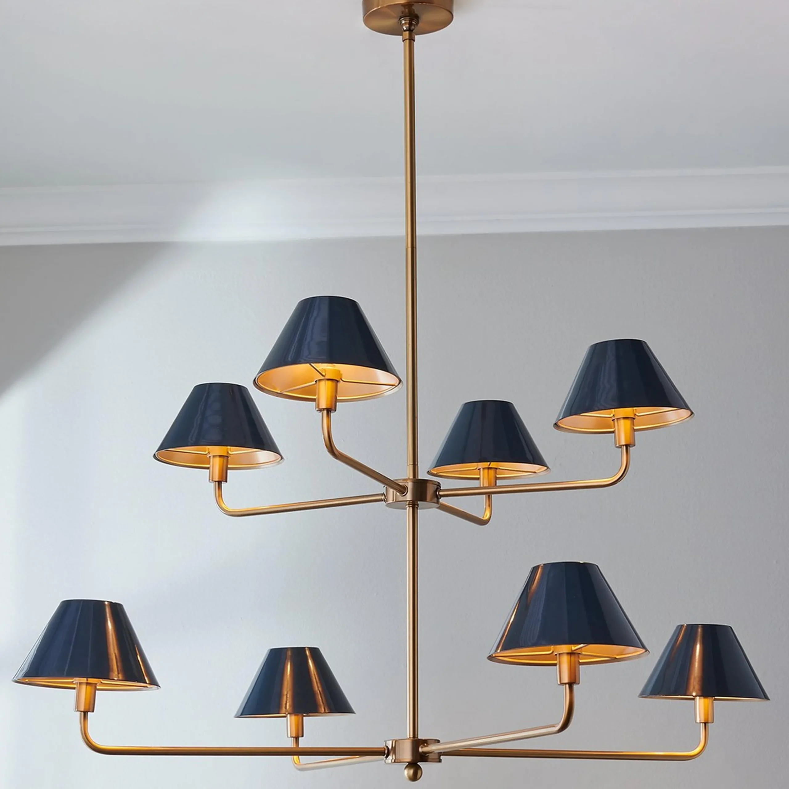Chris Loves Julia Edie Two-Tier Chandelier - 8 Light