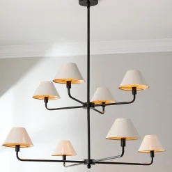 Chris Loves Julia Edie Two-Tier Chandelier - 8 Light