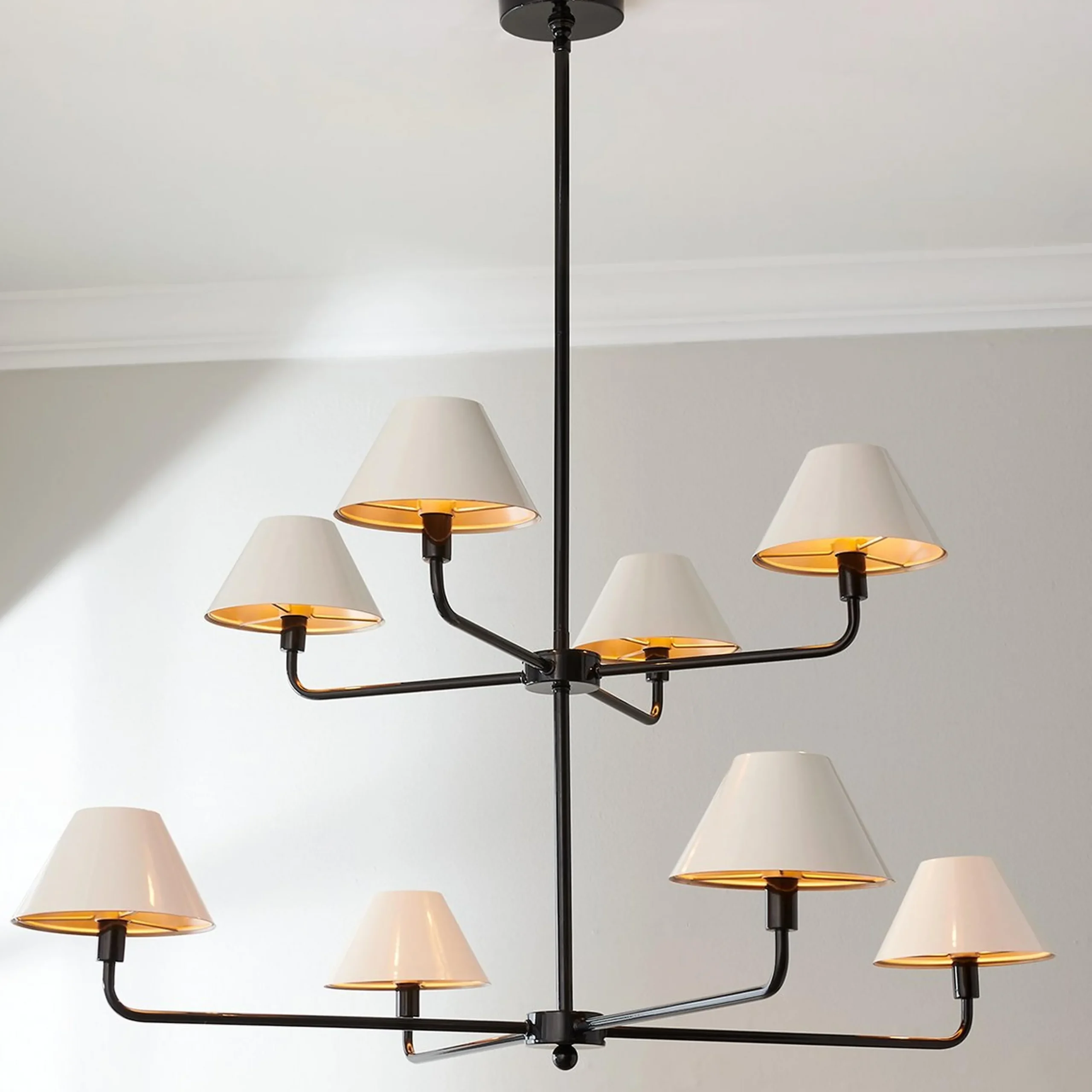 Chris Loves Julia Edie Two-Tier Chandelier - 8 Light