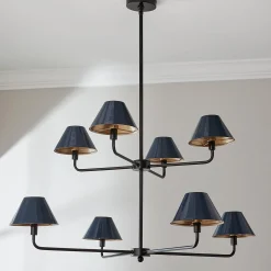 Chris Loves Julia Edie Two-Tier Chandelier - 8 Light