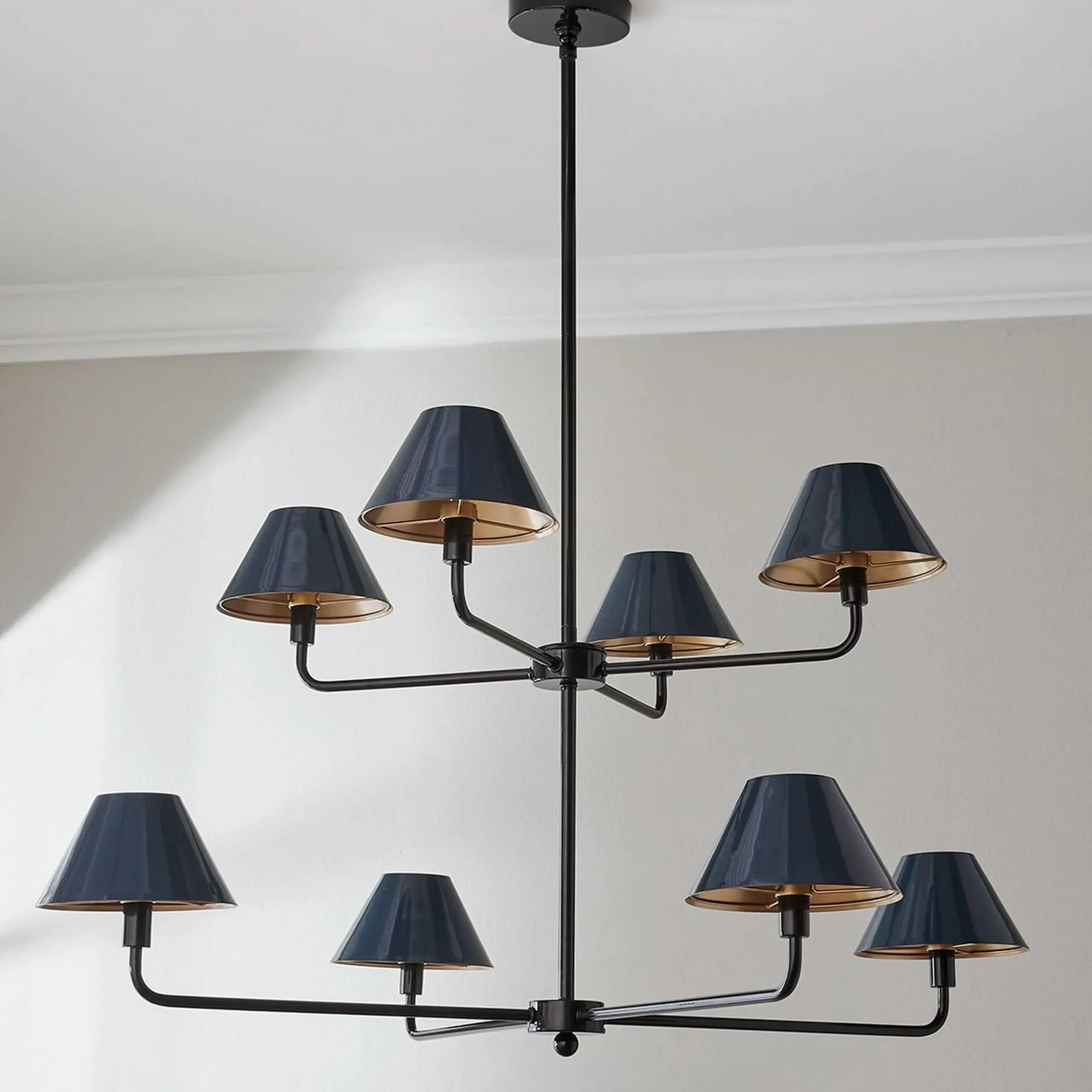 Chris Loves Julia Edie Two-Tier Chandelier - 8 Light
