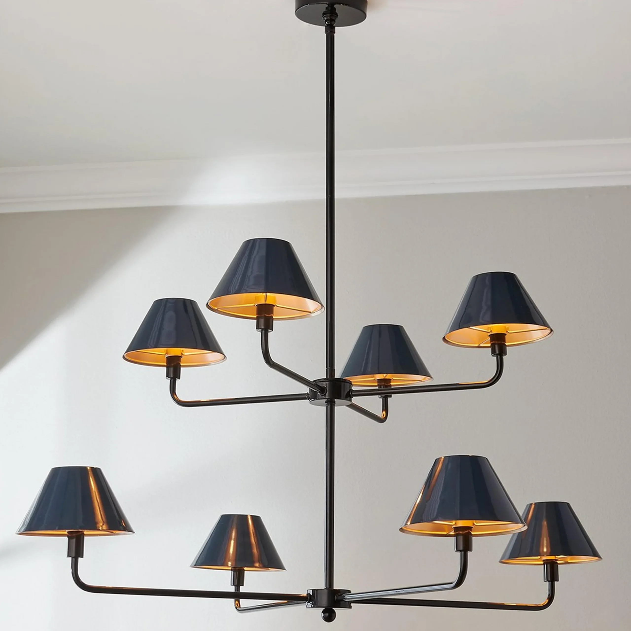 Chris Loves Julia Edie Two-Tier Chandelier - 8 Light