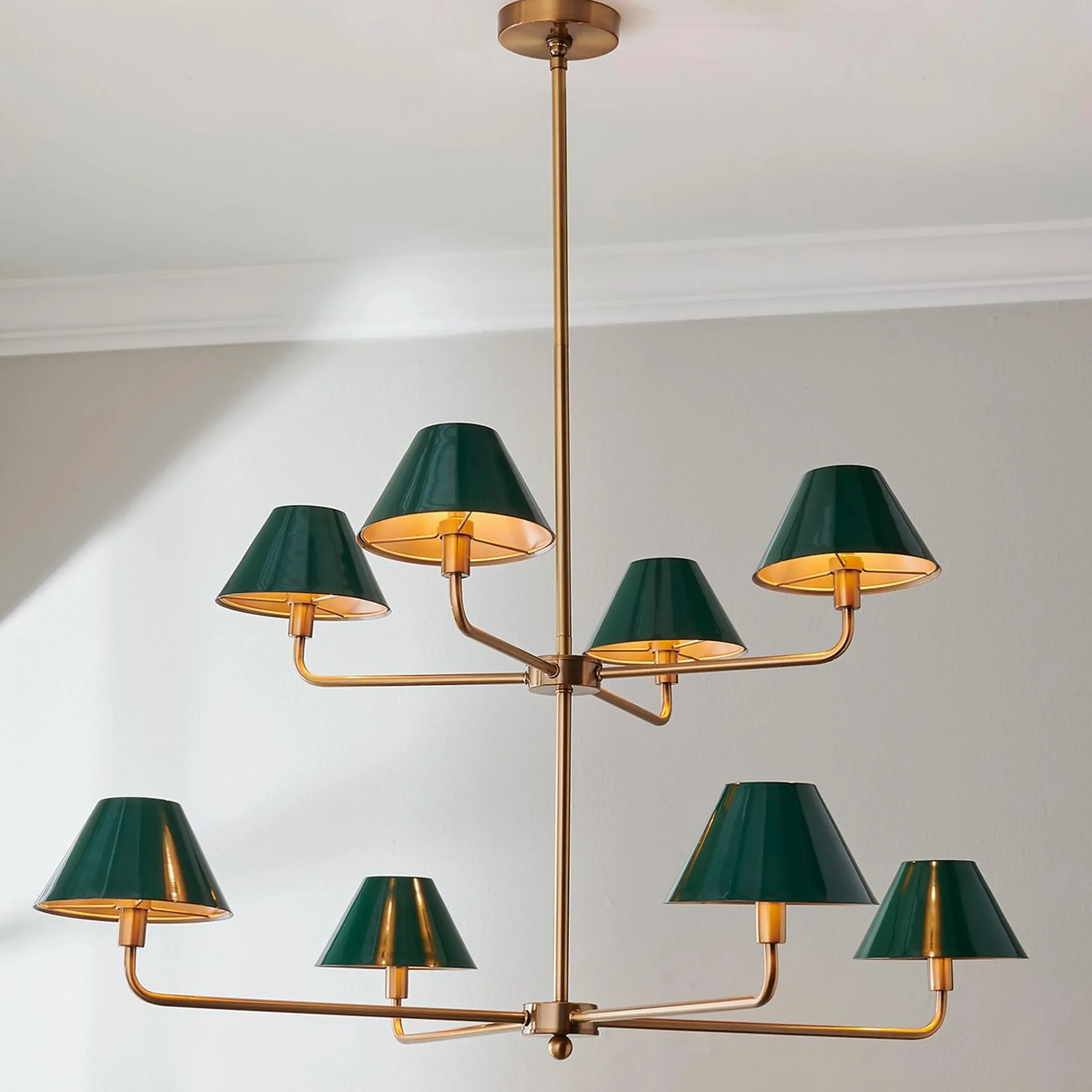 Chris Loves Julia Edie Two-Tier Chandelier - 8 Light