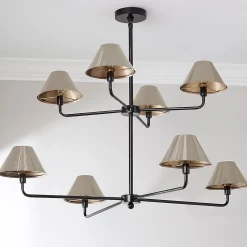 Chris Loves Julia Edie Two-Tier Chandelier - 8 Light