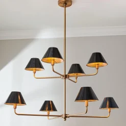 Chris Loves Julia Edie Two-Tier Chandelier - 8 Light