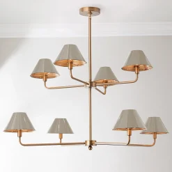 Chris Loves Julia Edie Two-Tier Chandelier - 8 Light