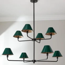 Chris Loves Julia Edie Two-Tier Chandelier - 8 Light