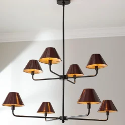 Chris Loves Julia Edie Two-Tier Chandelier - 8 Light