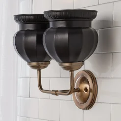Chris Loves Julia Marlo Vanity Light - 2 Light - Ceramic