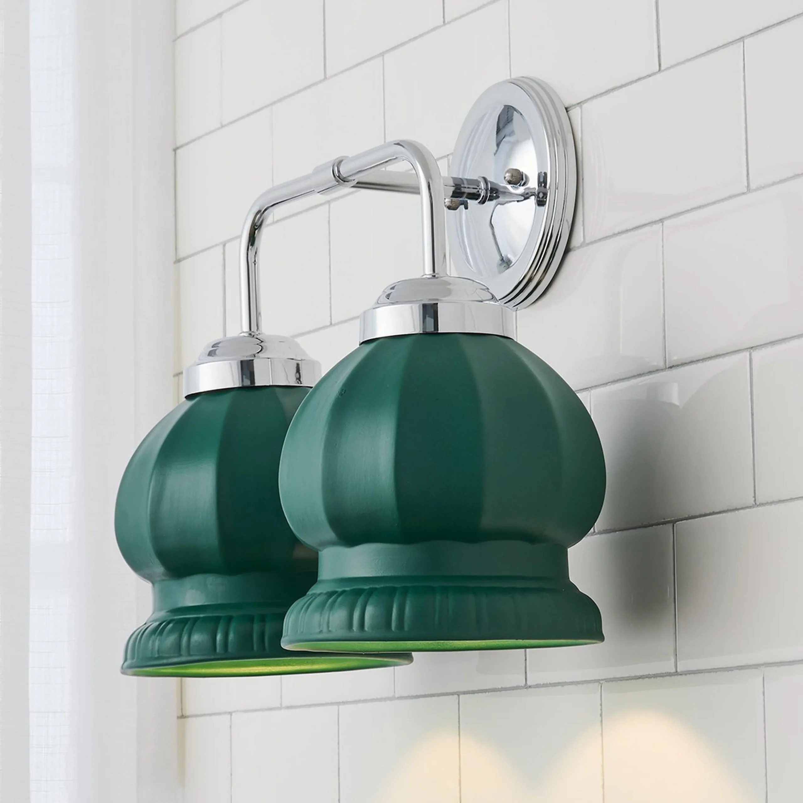 Chris Loves Julia Marlo Vanity Light - 2 Light - Ceramic