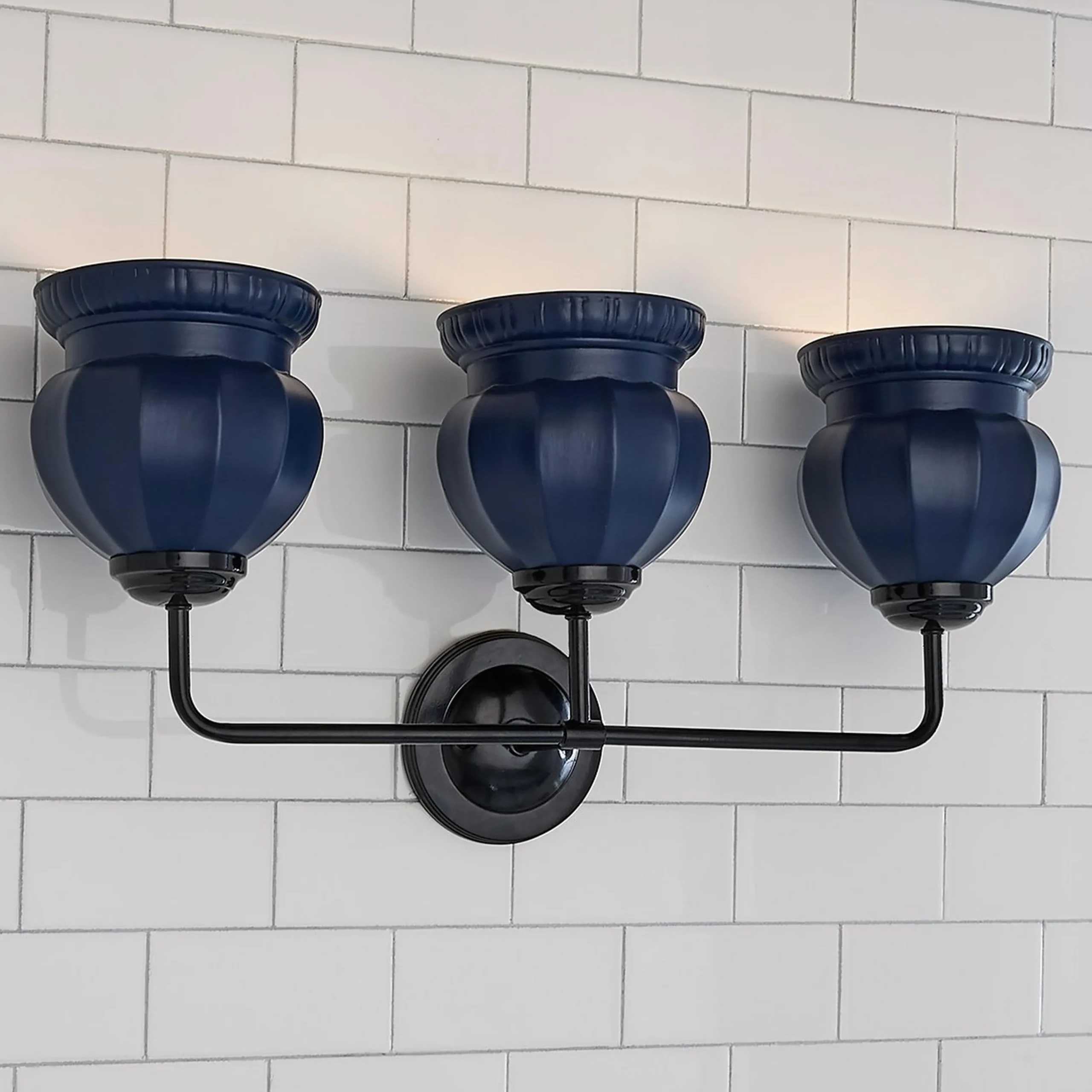 Chris Loves Julia Marlo Vanity Light - 3 Light - Ceramic