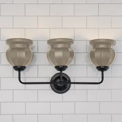 Chris Loves Julia Marlo Vanity Light - 3 Light - Ceramic