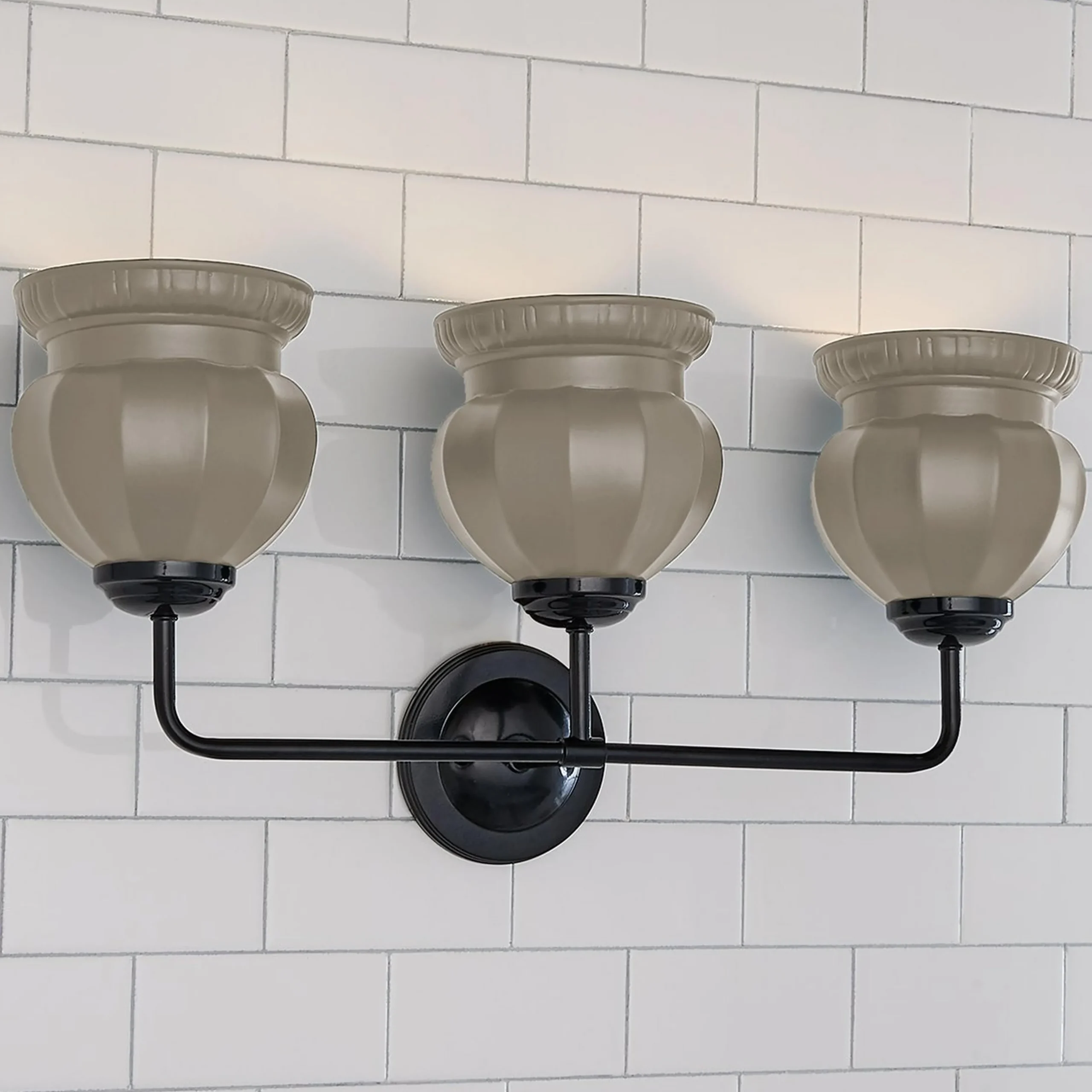 Chris Loves Julia Marlo Vanity Light - 3 Light - Ceramic