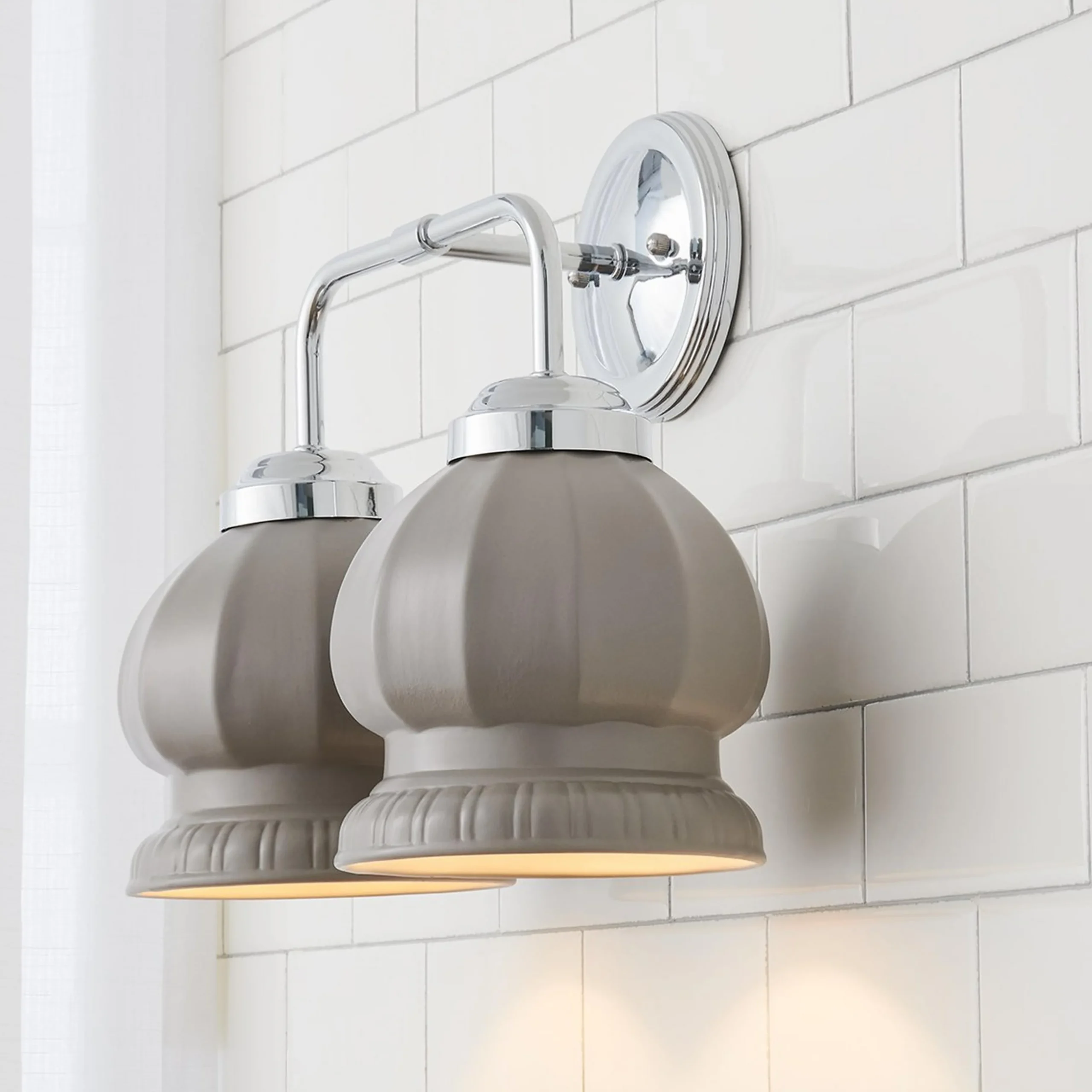 Chris Loves Julia Marlo Vanity Light - 2 Light - Ceramic