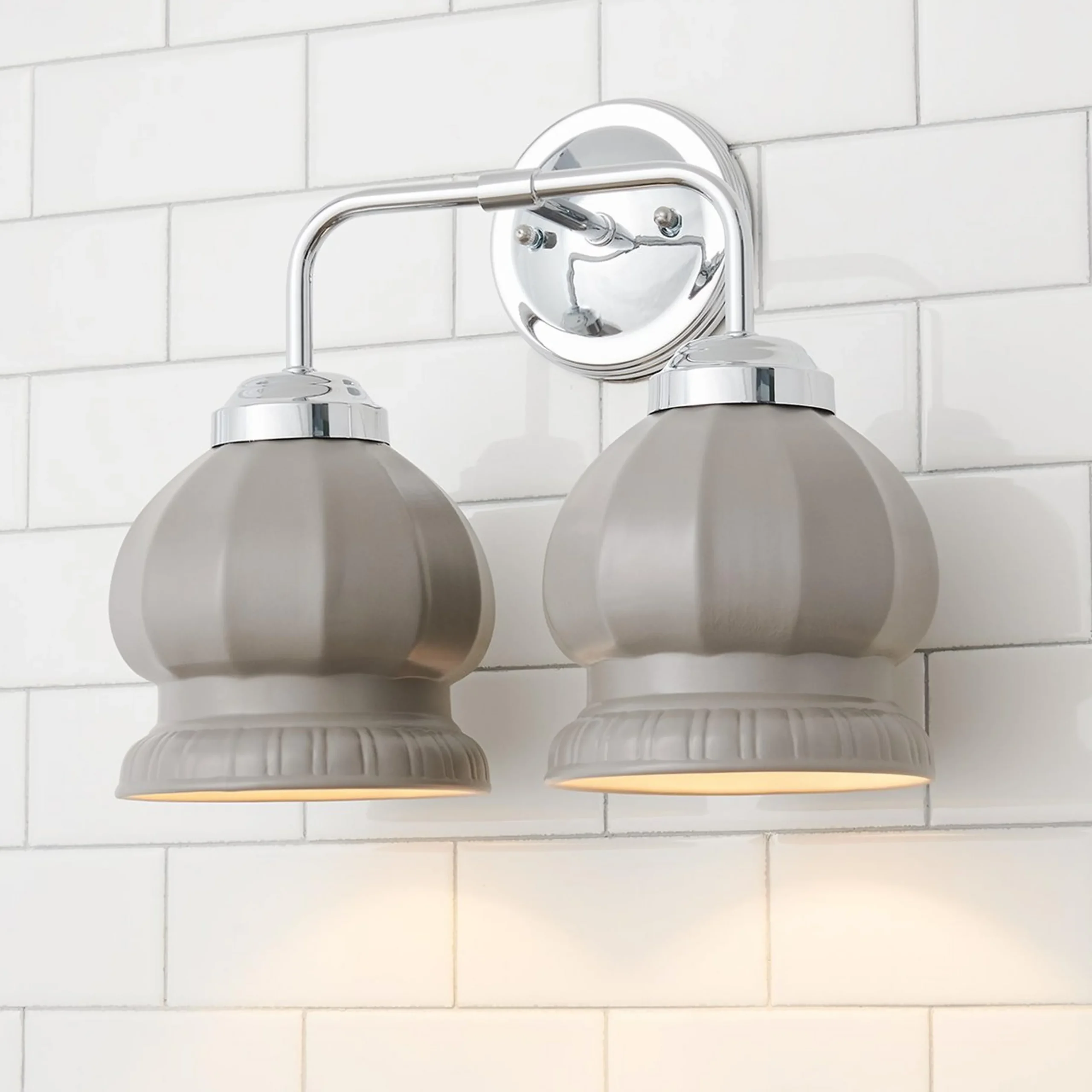 Chris Loves Julia Marlo Vanity Light - 2 Light - Ceramic