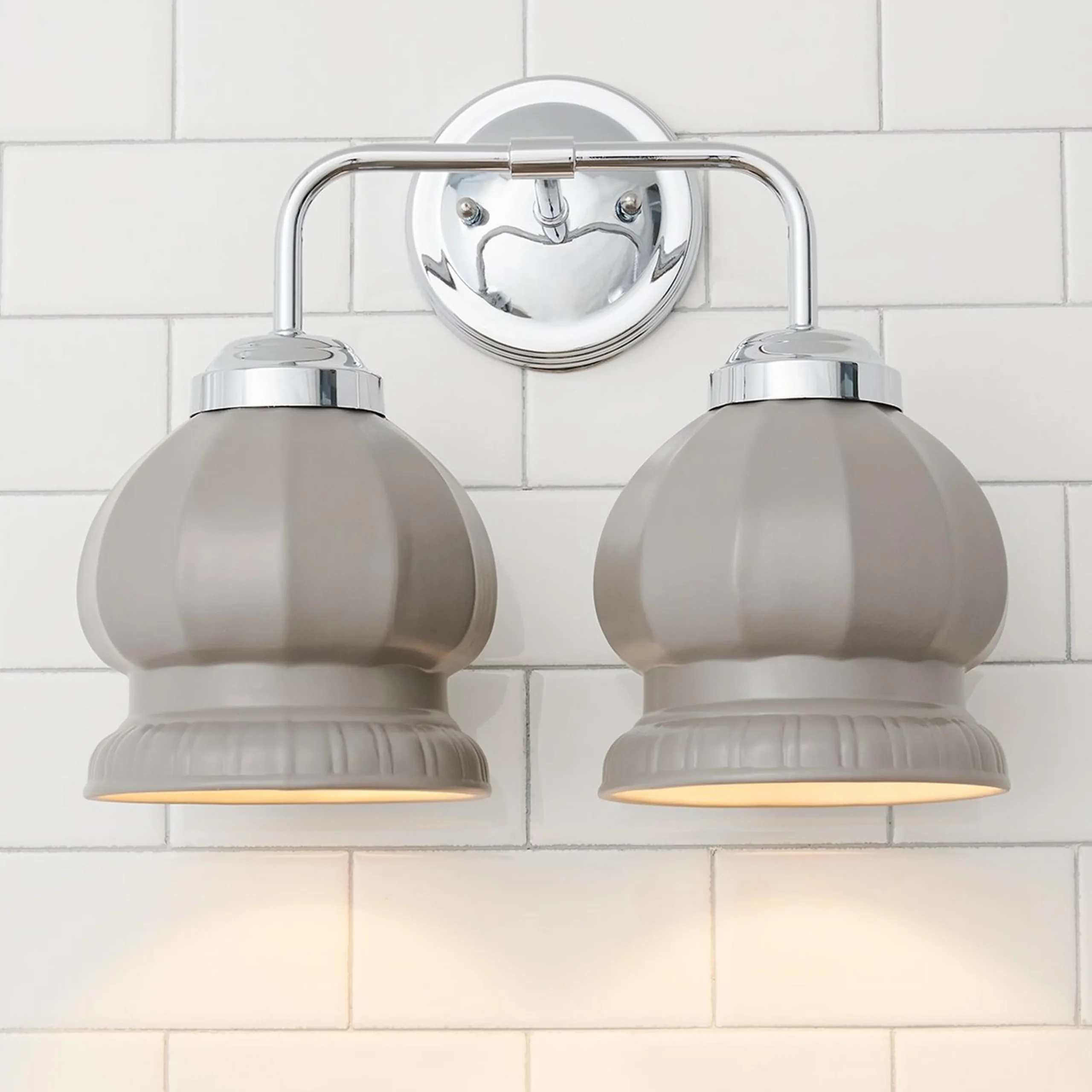 Chris Loves Julia Marlo Vanity Light - 2 Light - Ceramic