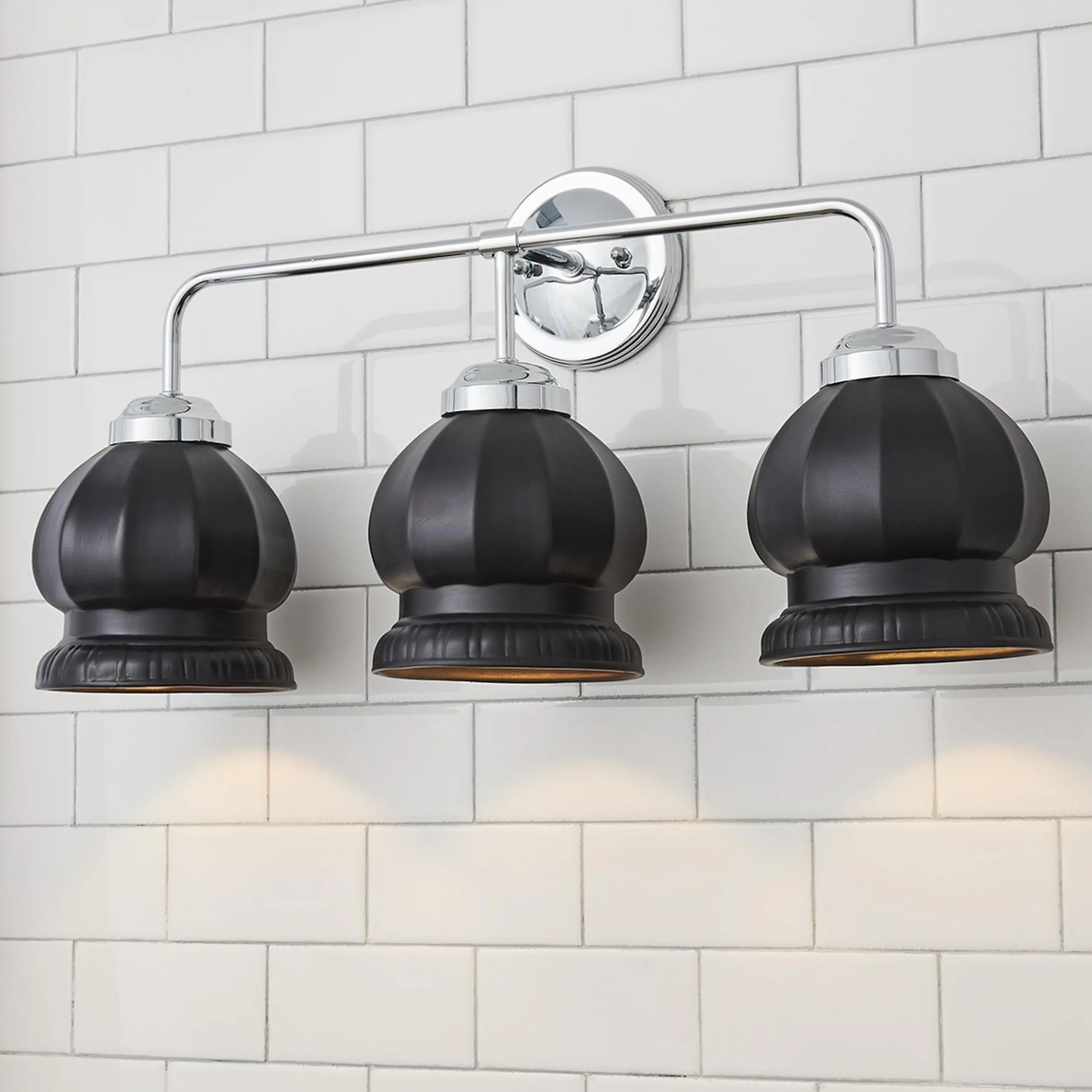 Chris Loves Julia Marlo Vanity Light - 3 Light - Ceramic