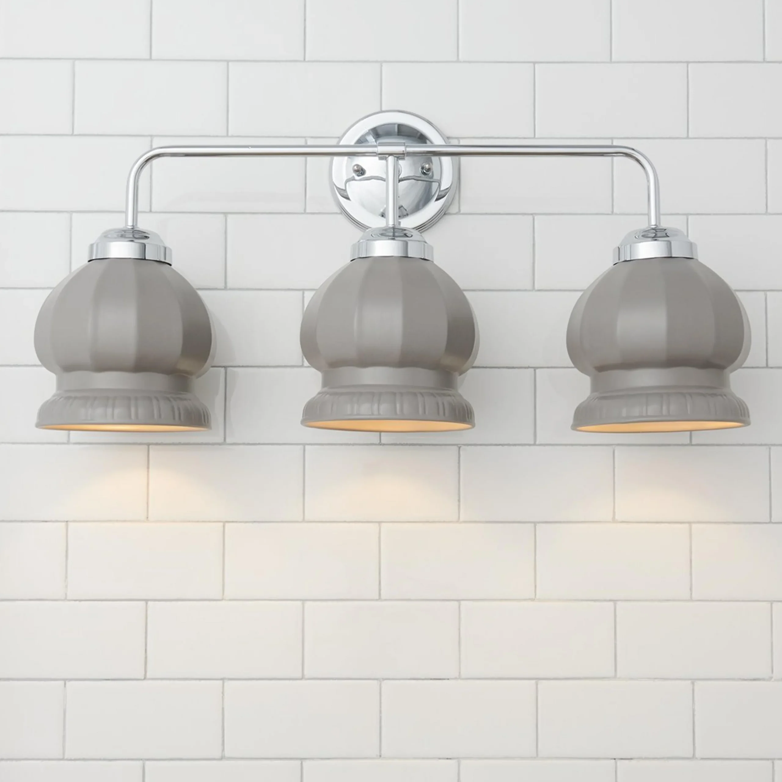 Chris Loves Julia Marlo Vanity Light - 3 Light - Ceramic