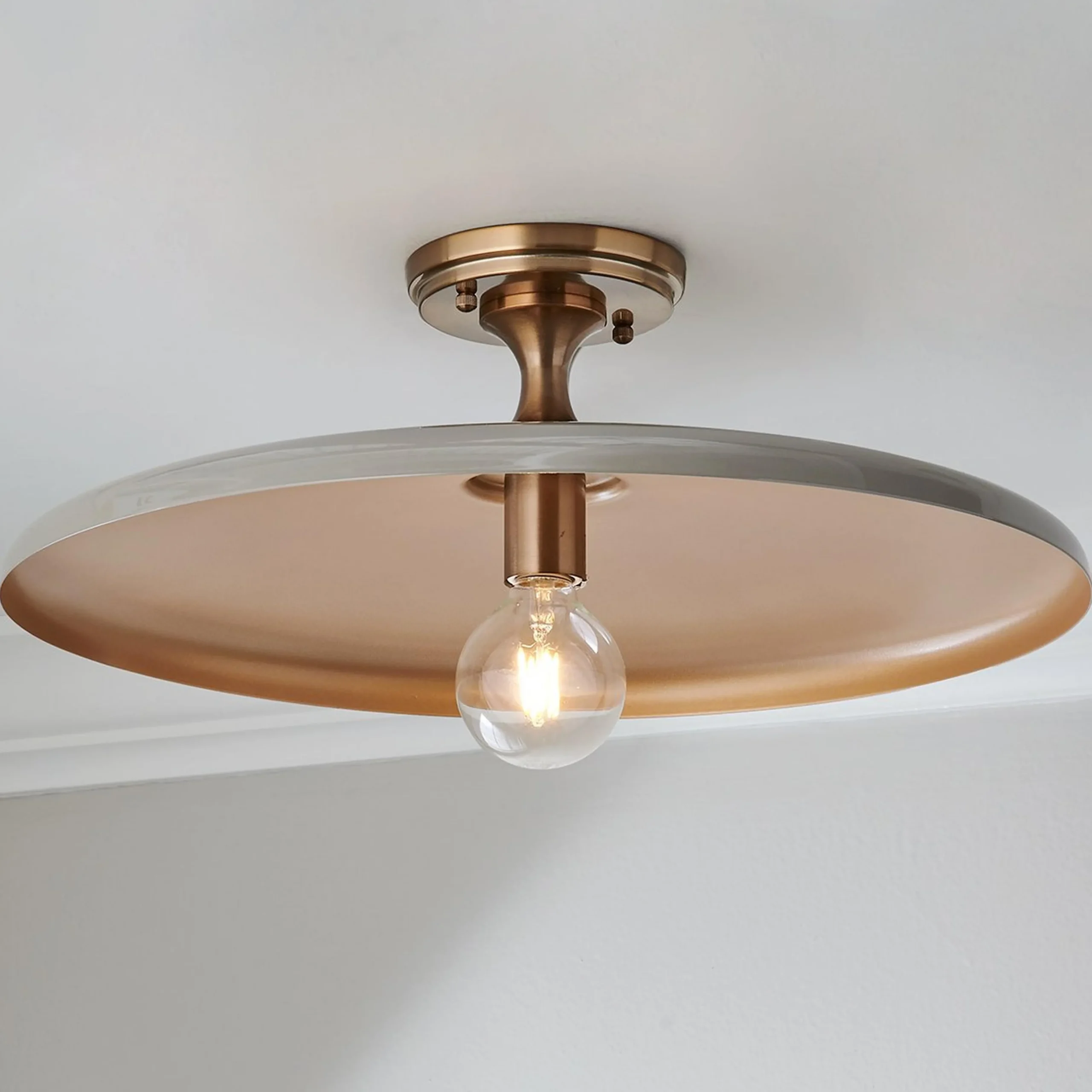 Chris Loves Julia Victor Semi-Flush Ceiling Light