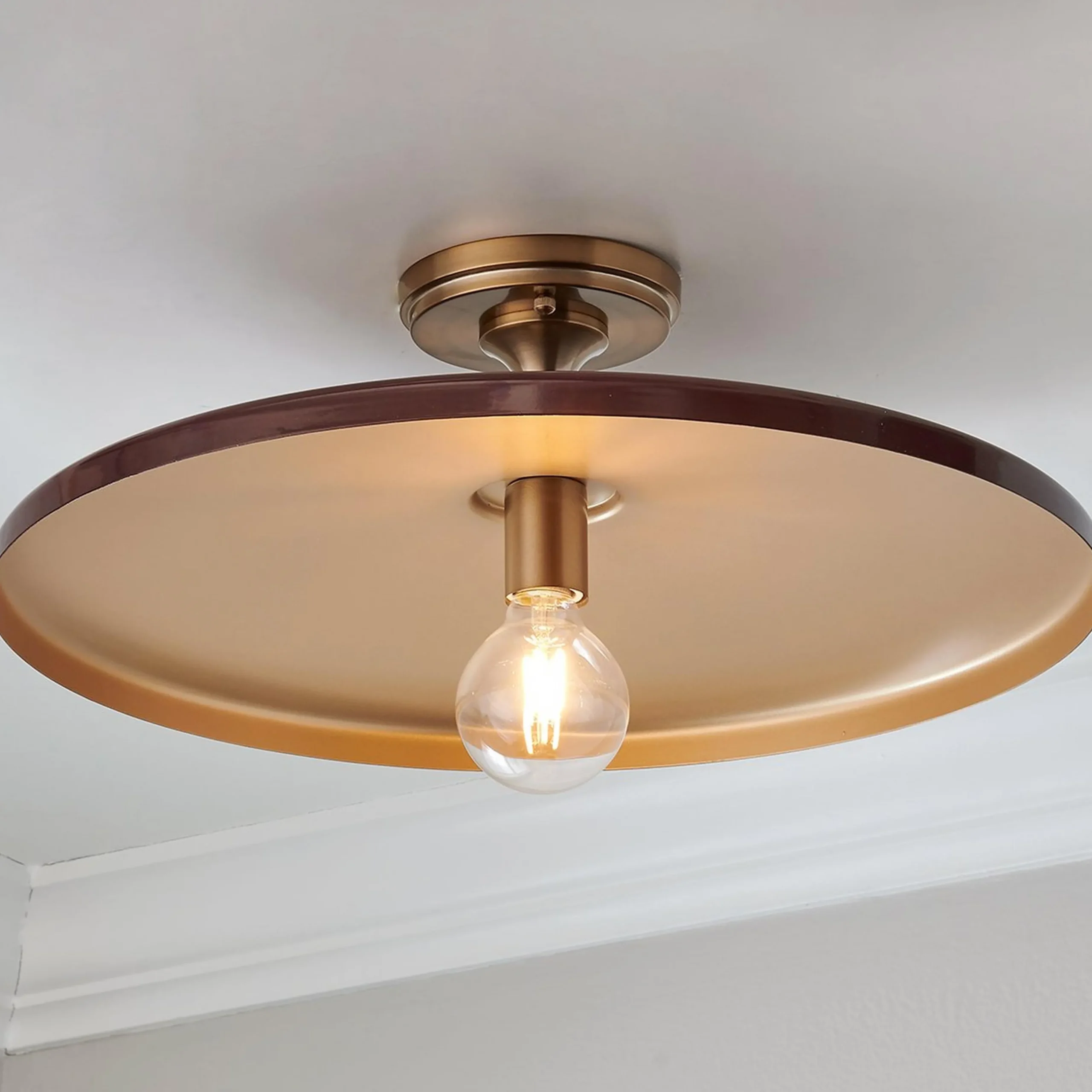 Chris Loves Julia Victor Semi-Flush Ceiling Light