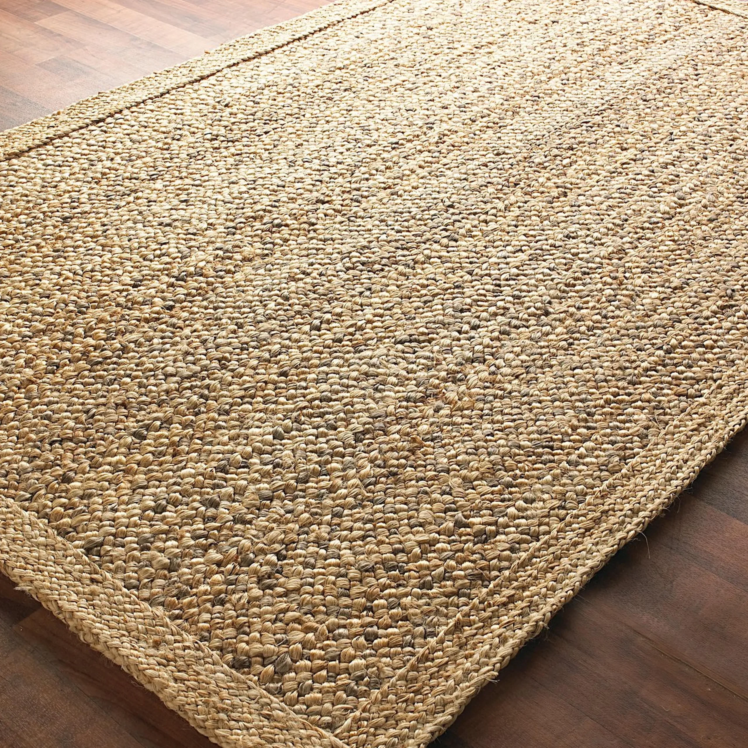 Chunky Boucle Braided Jute Rug