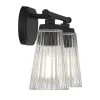 Cinematheque Ribbed Glass Vanity Light - 2 Light
