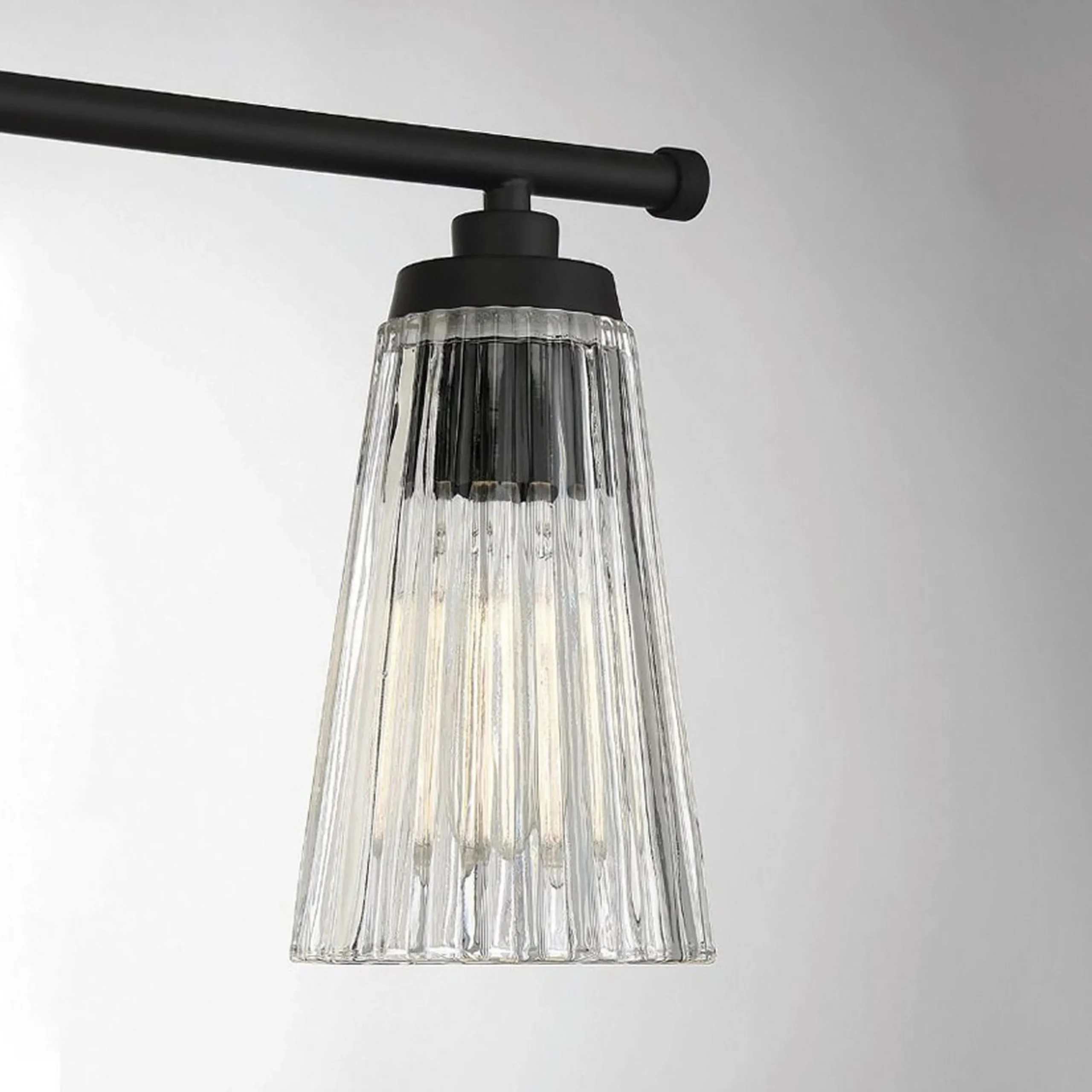 Cinematheque Ribbed Glass Vanity Light - 3 Light