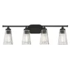 Cinematheque Ribbed Glass Vanity Light - 4 Light