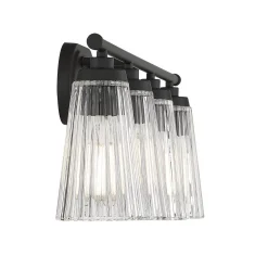 Cinematheque Ribbed Glass Vanity Light - 4 Light