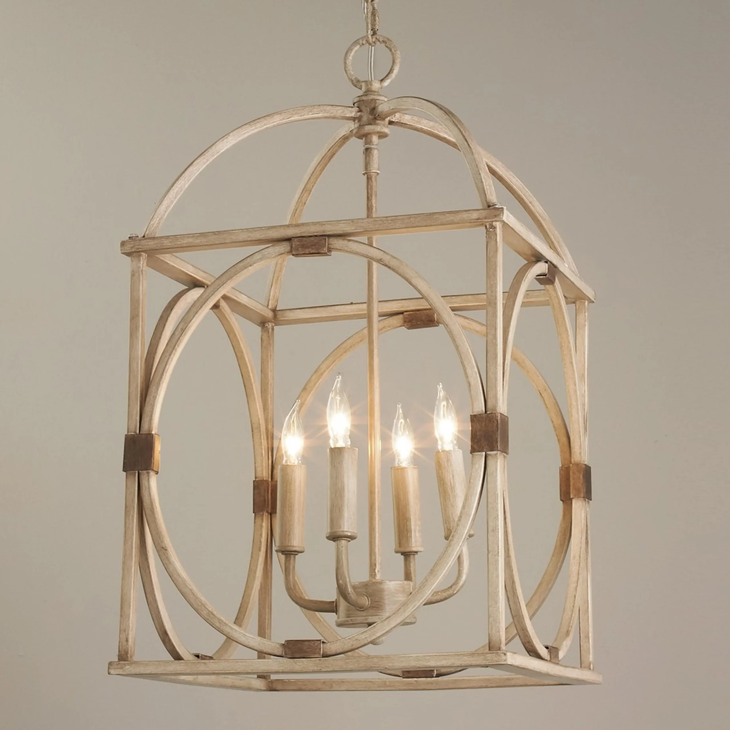 Circle Lattice Hanging Lantern - 4 Light