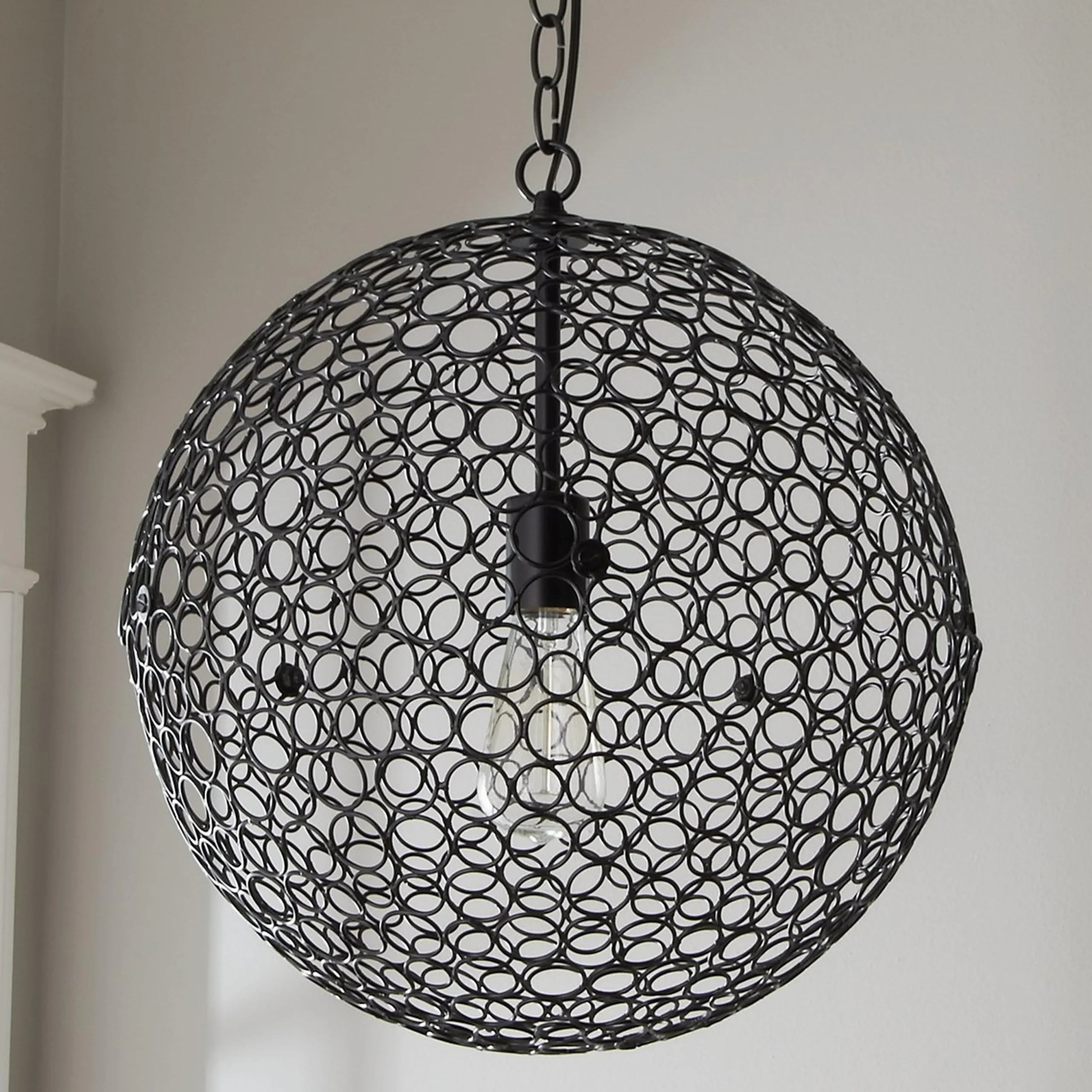Circles Sphere Pendant - Medium