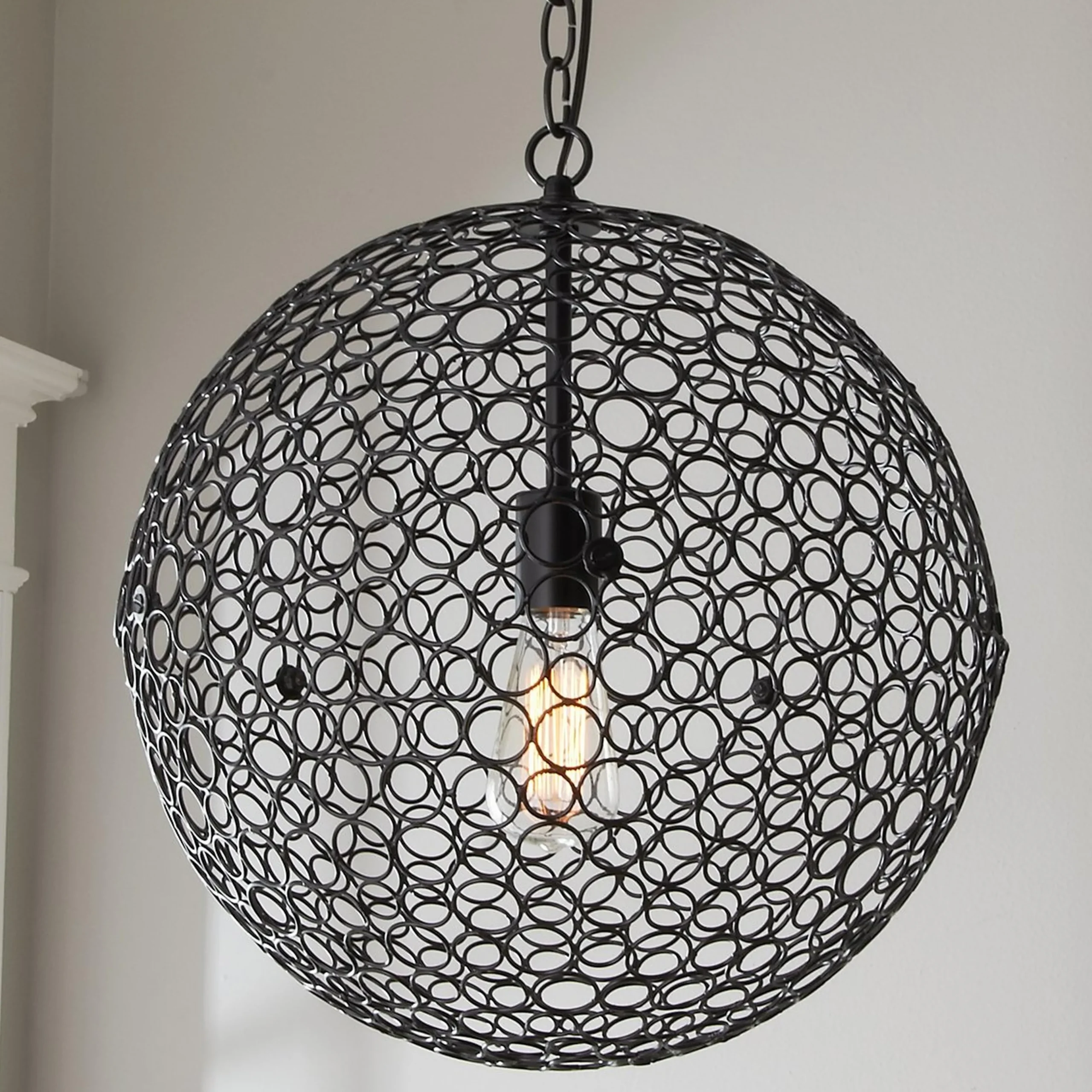 Circles Sphere Pendant - Medium
