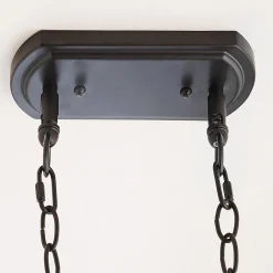 Classic Dome Metal Island Chandelier - 3 Light