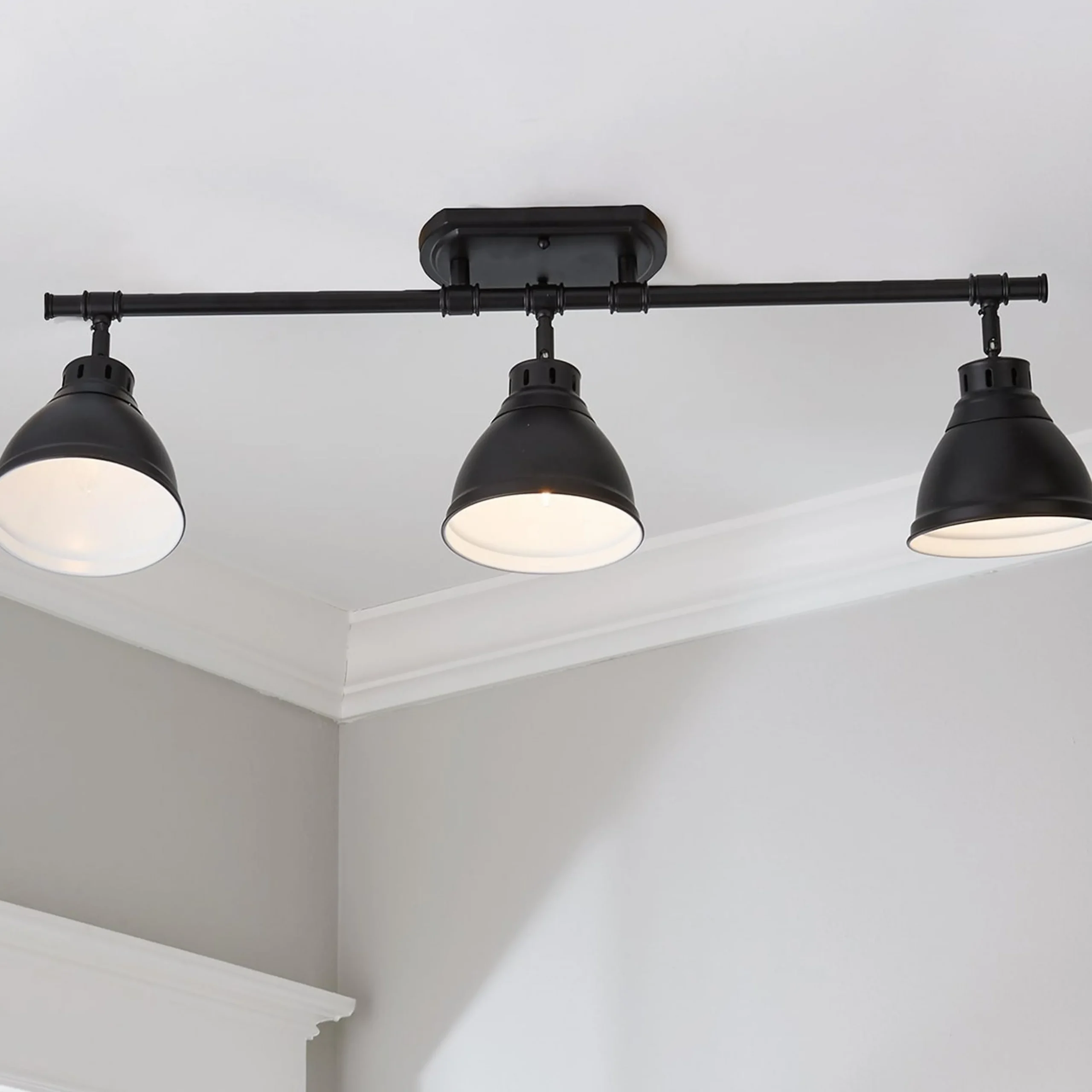 Classic Dome Shade Metal Track Light