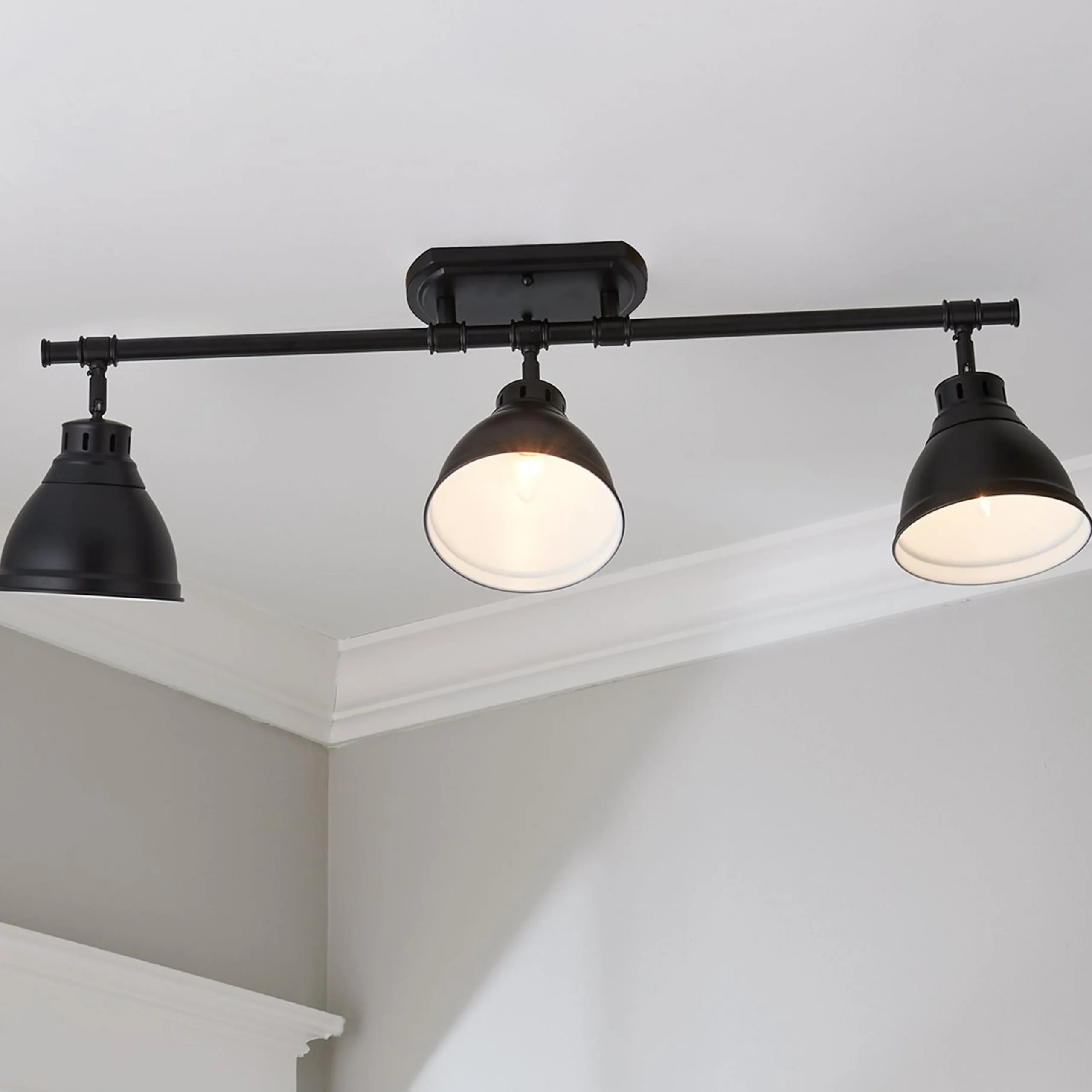 Classic Dome Shade Metal Track Light