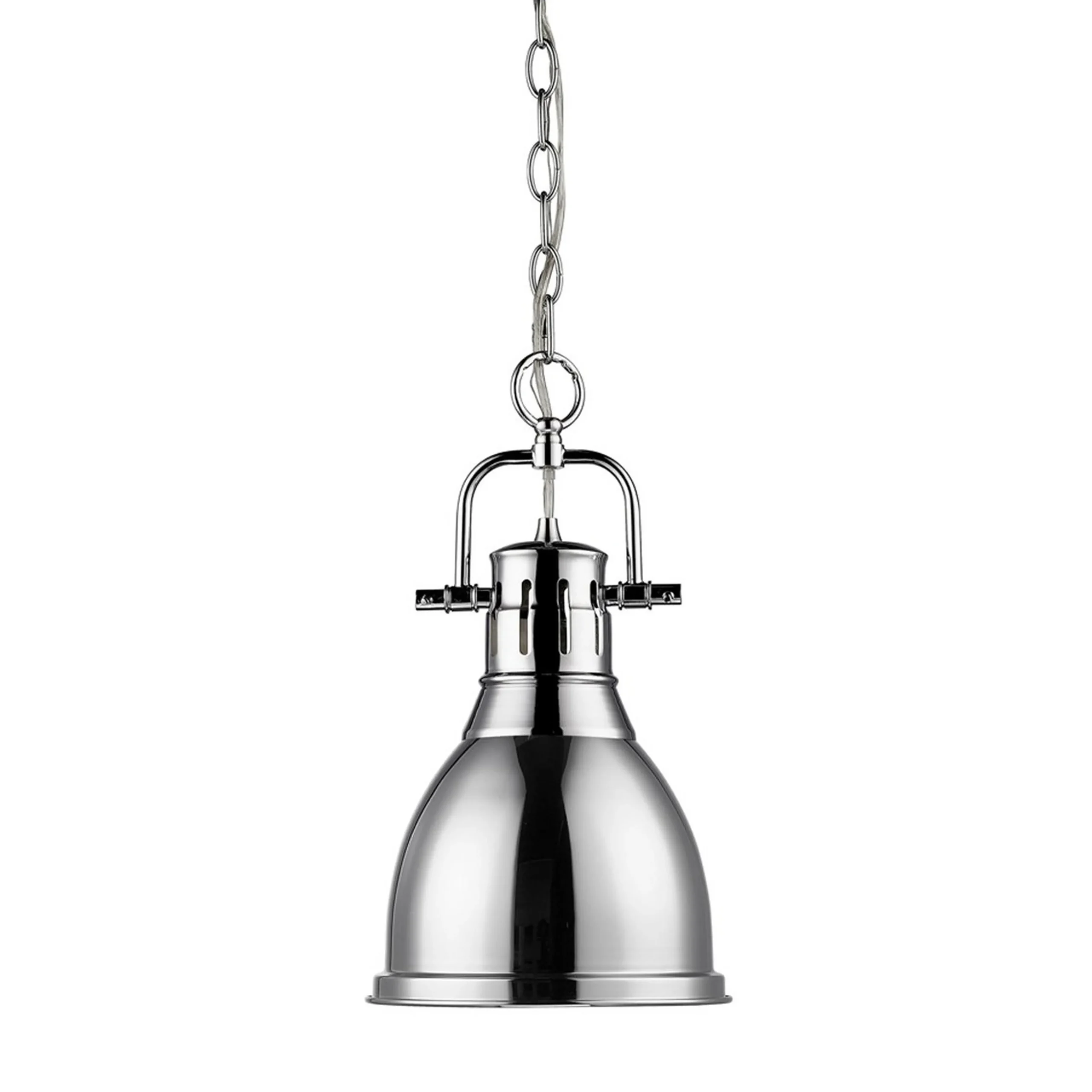 Classic Dome Shade Pendant Light with Chain - Small