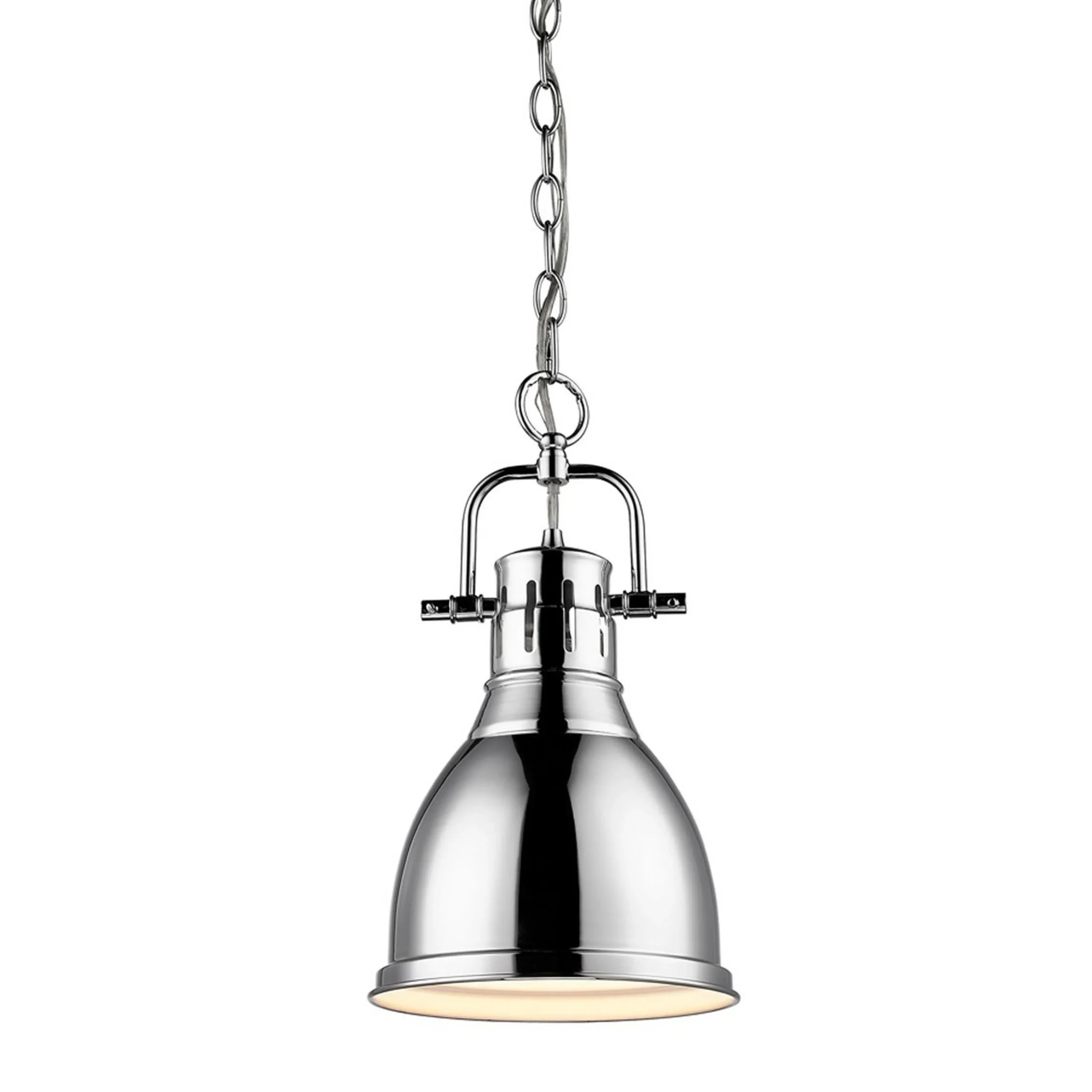 Classic Dome Shade Pendant Light with Chain - Small