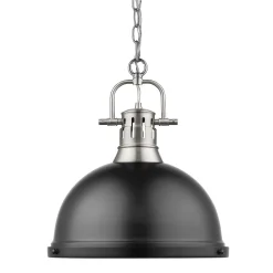Classic Dome Shade Pendant Light with Chain - Large