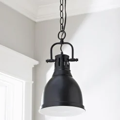 Classic Dome Shade Pendant Light with Chain - Small