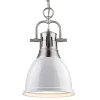 Classic Dome Shade Pendant Light with Chain - Small
