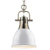 Classic Dome Shade Pendant Light with Chain - Small