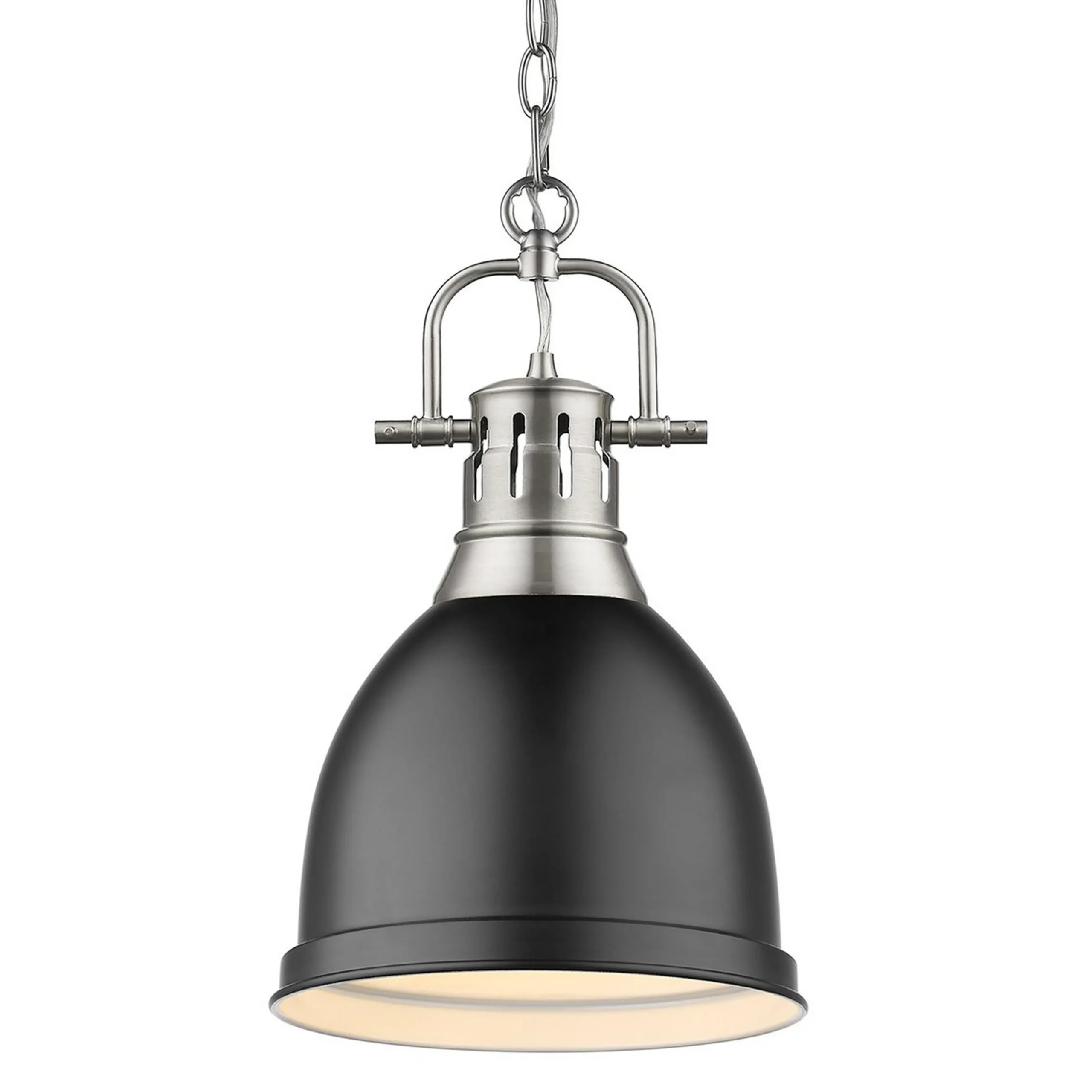 Classic Dome Shade Pendant Light with Chain - Small