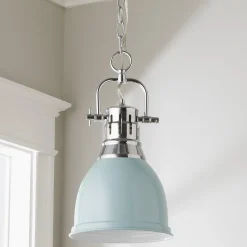 Classic Dome Shade Pendant Light with Chain - Small