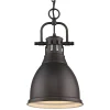 Classic Dome Shade Pendant Light with Chain - Small