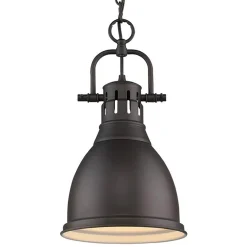 Classic Dome Shade Pendant Light with Chain - Small