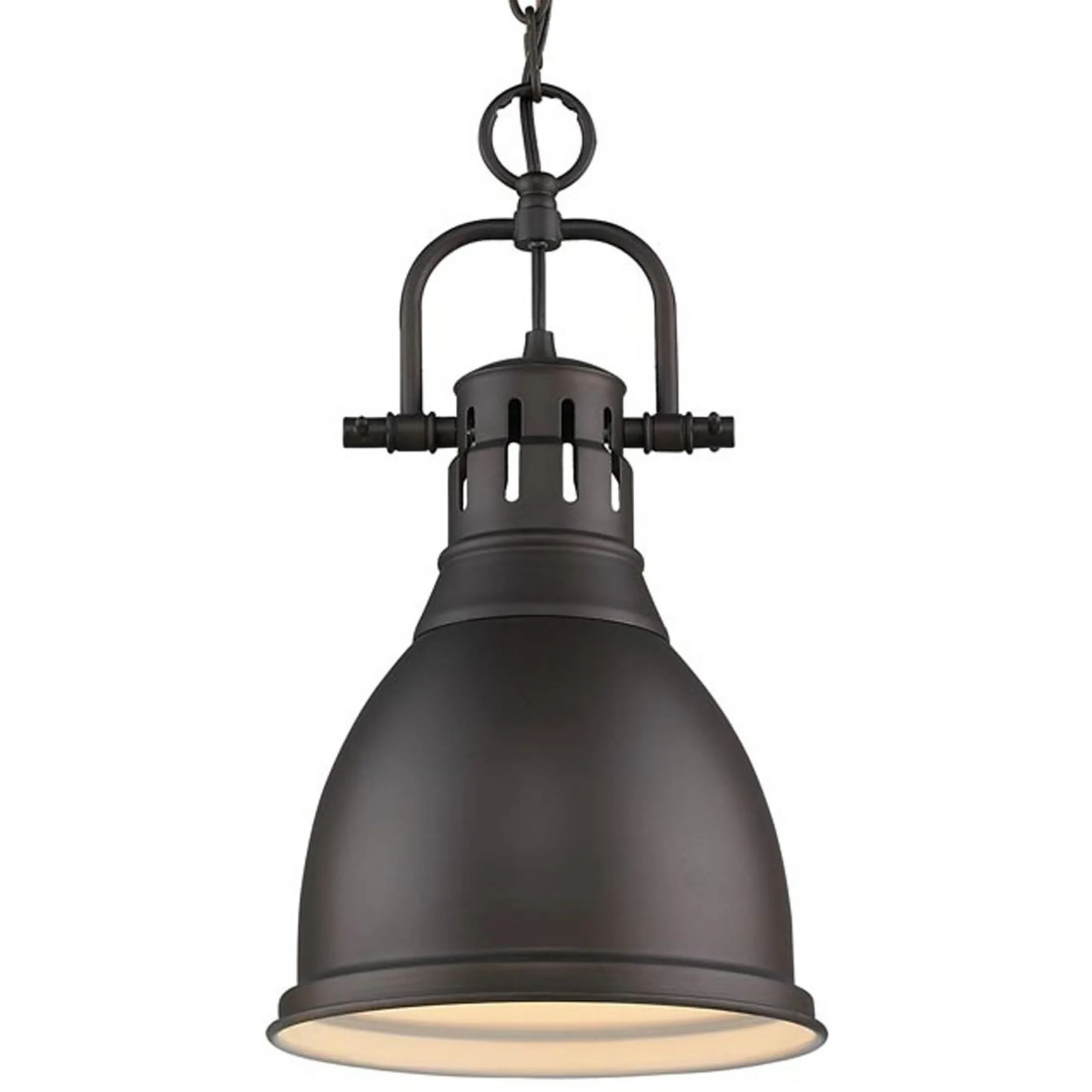 Classic Dome Shade Pendant Light with Chain - Small
